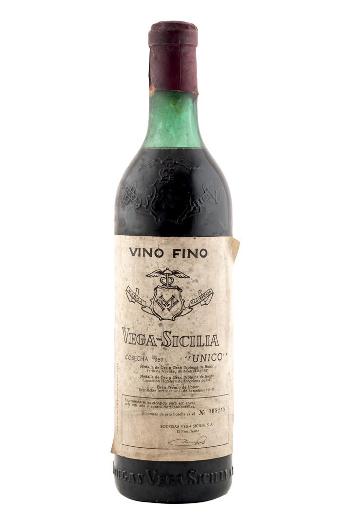 Botella de vino Vega-Sicilia "ÚNICO"