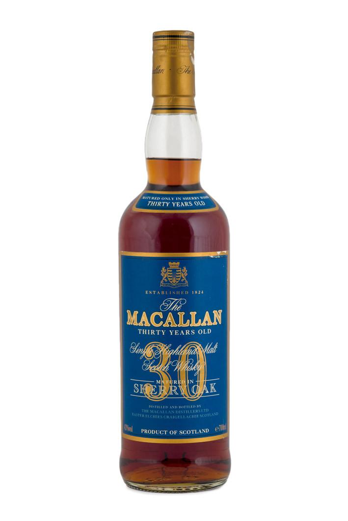 Botella de Macallan Thirty years old