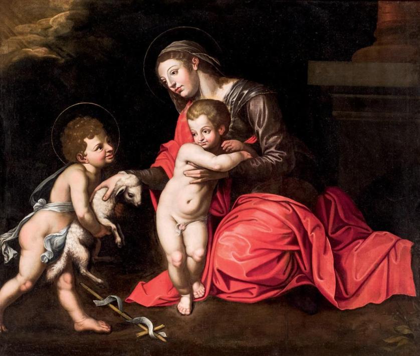 Escuela Italiana S.XV-XVI. Virgen con Niños