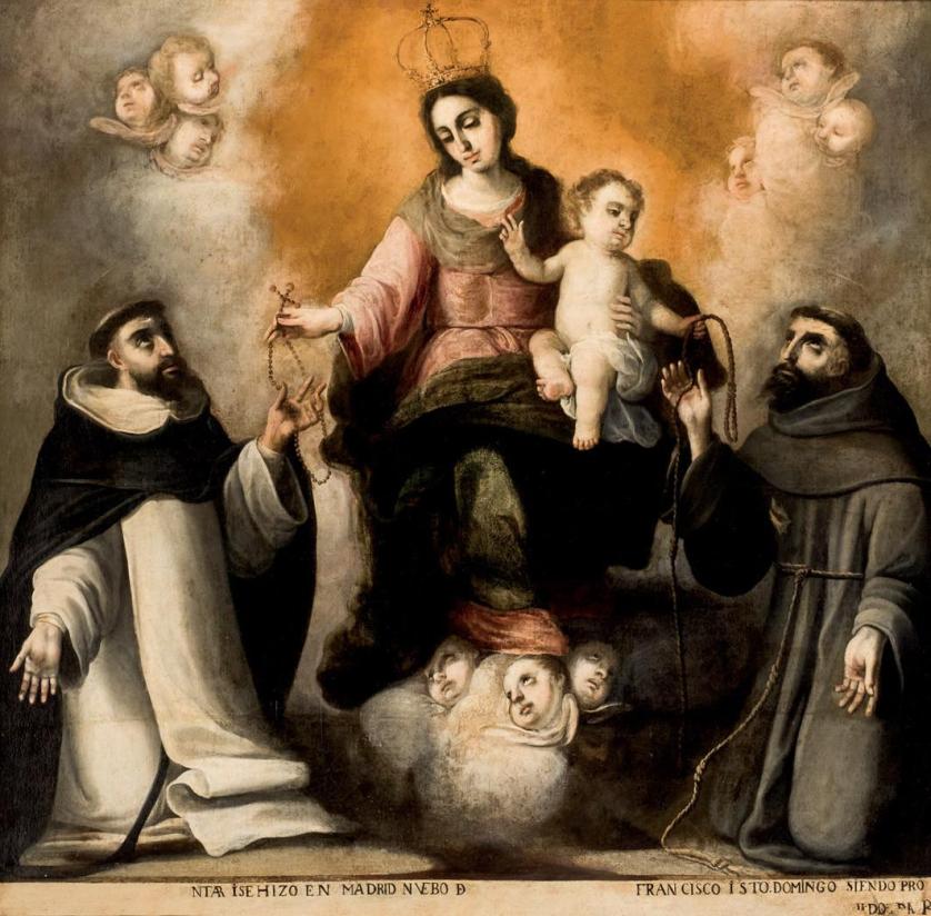 Atribuído a Juan Garzón. Virgen con Santos