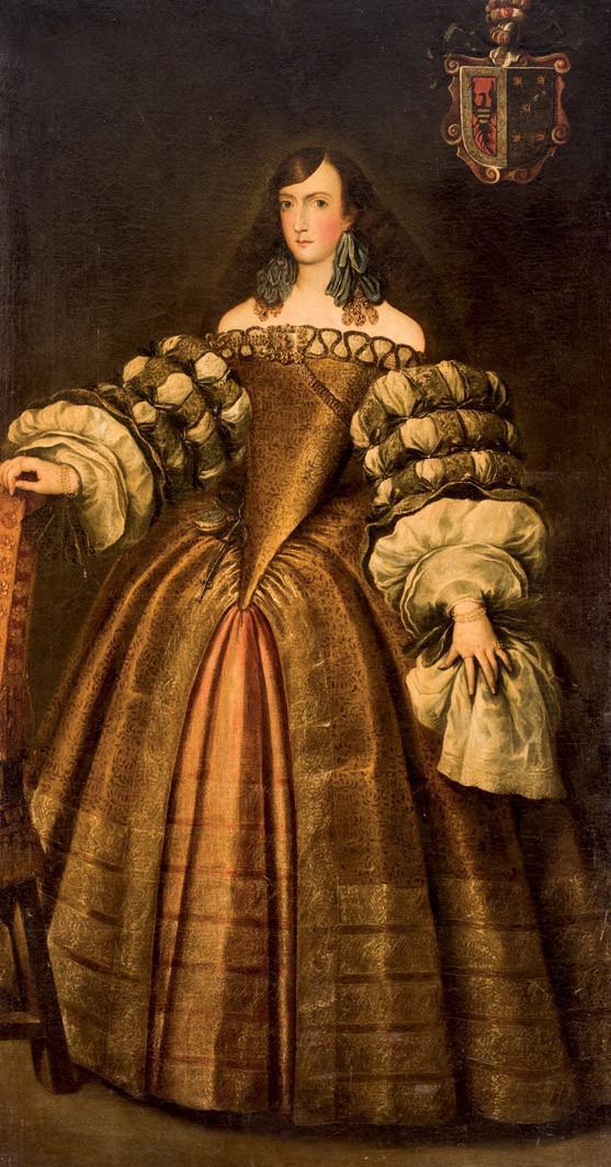 Follower of Carreño de Miranda. Portrait of a lady