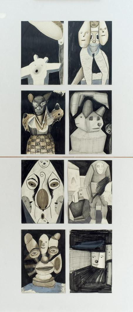 Javier Pagola. Eight drawings
