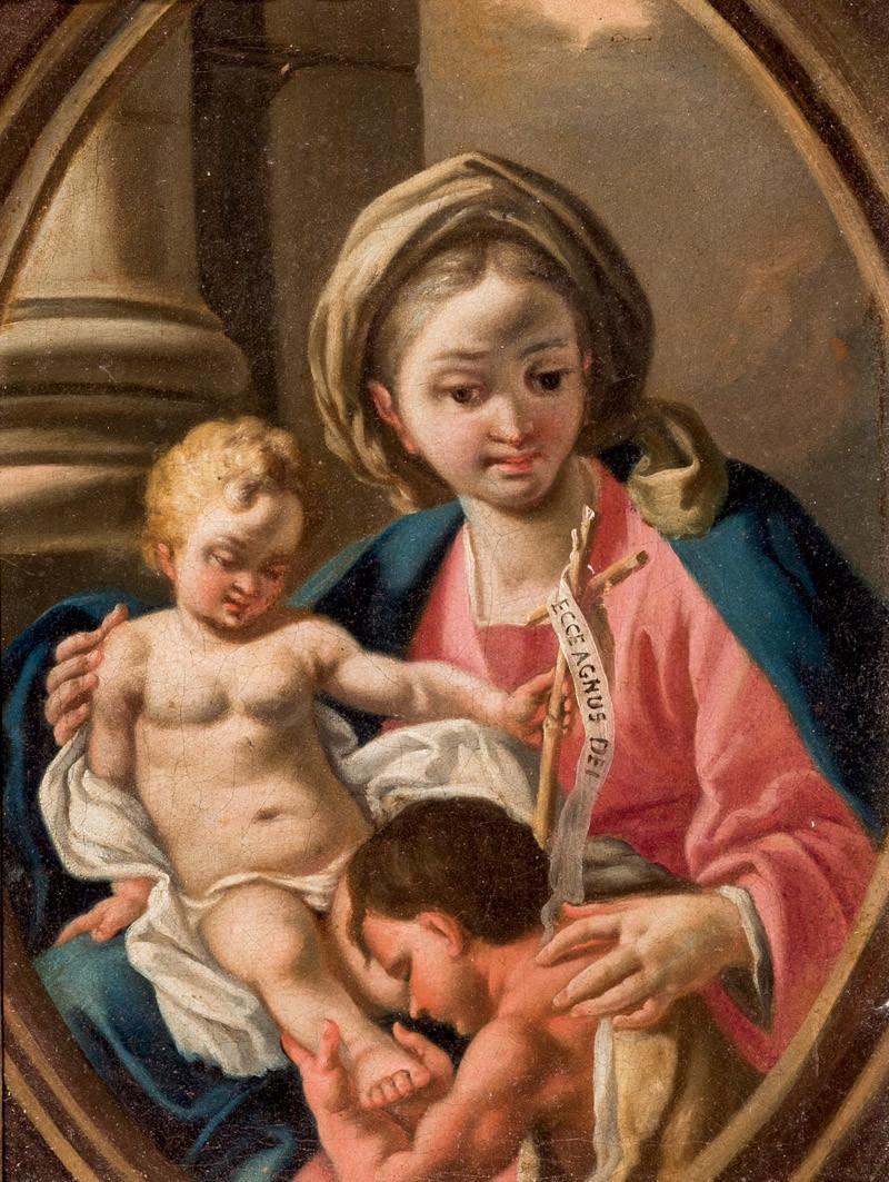 Escuela Napolitana S. XVIII. Virgen con Niño
