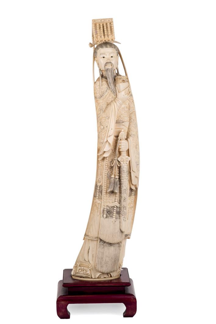 Ivory dignitary figure