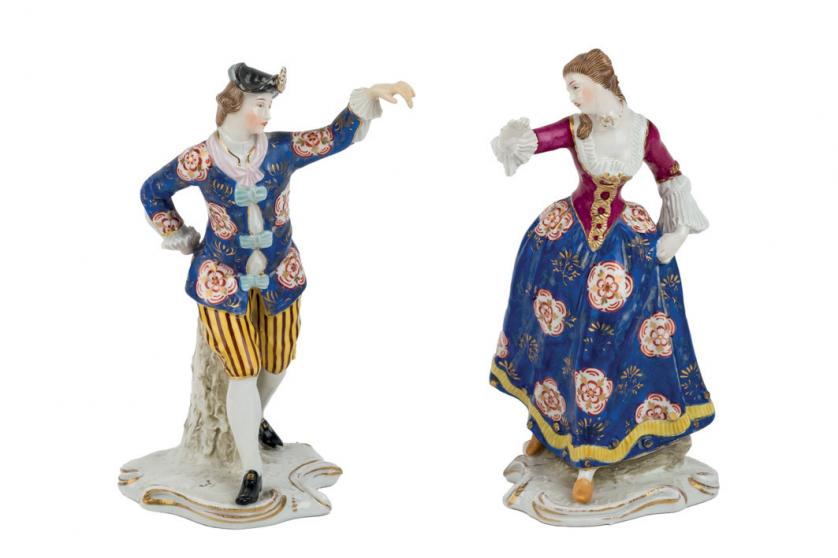 Couple of figures in porcelain