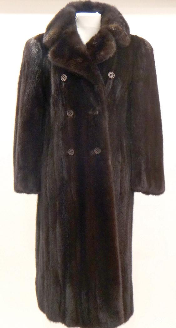 Yves Saint Lurent. A brown mink coat