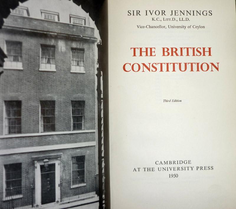 Jennings. british constitution