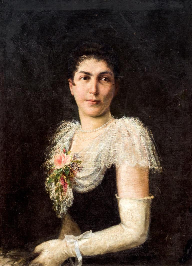 Jose Moreno Carbonero. Portrait of a lady