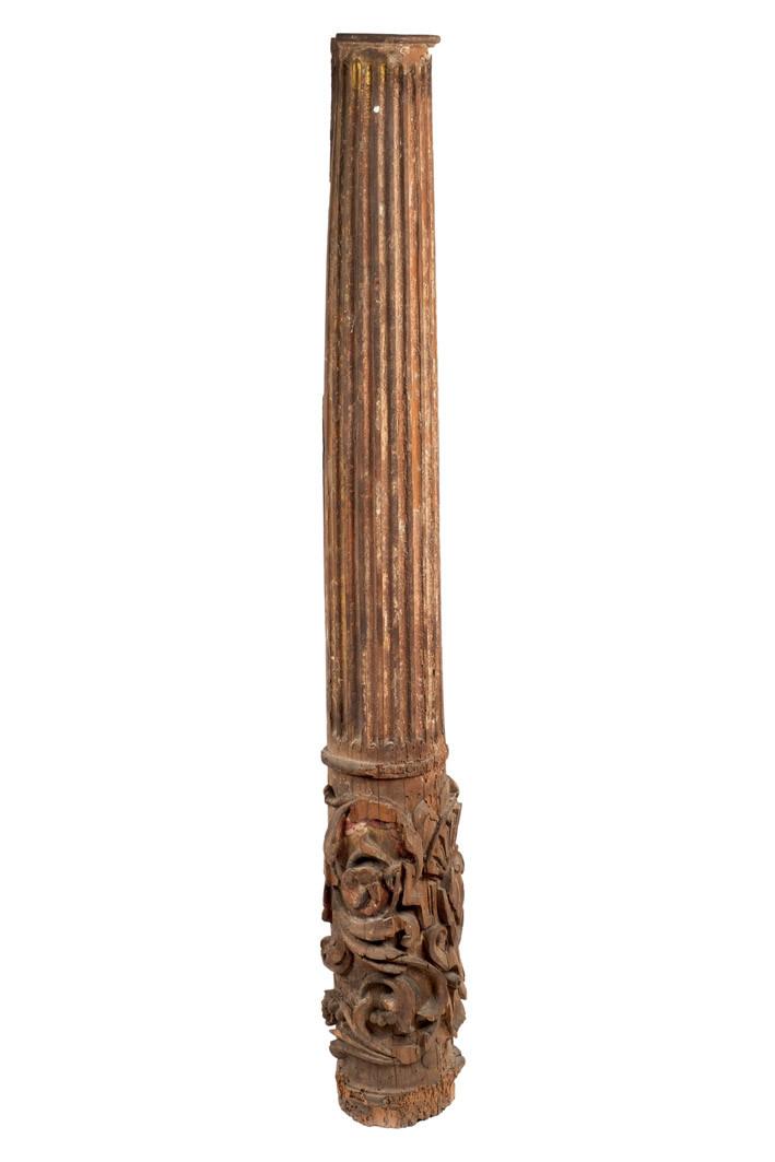 Columna de madera. España Ss. XVI-XVII