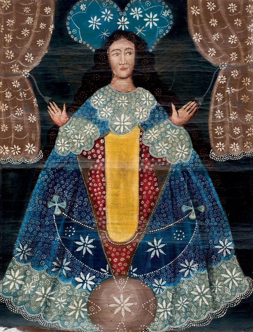 Escuela Cuzqueña S. XIX. Virgen de Guadalupe