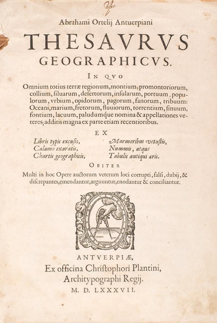 Ortelij. Thesaurus geographicus