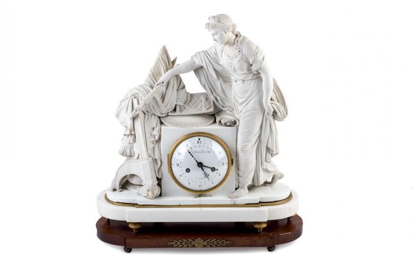 Reloj francés en porcelana. Circa 1800 - 1820