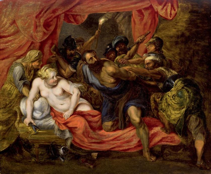 Circle of Peter Paul Rubens. The Blinding of Sams