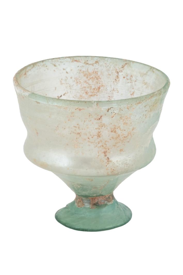 Copa de vidrio romano S. I-III d.C