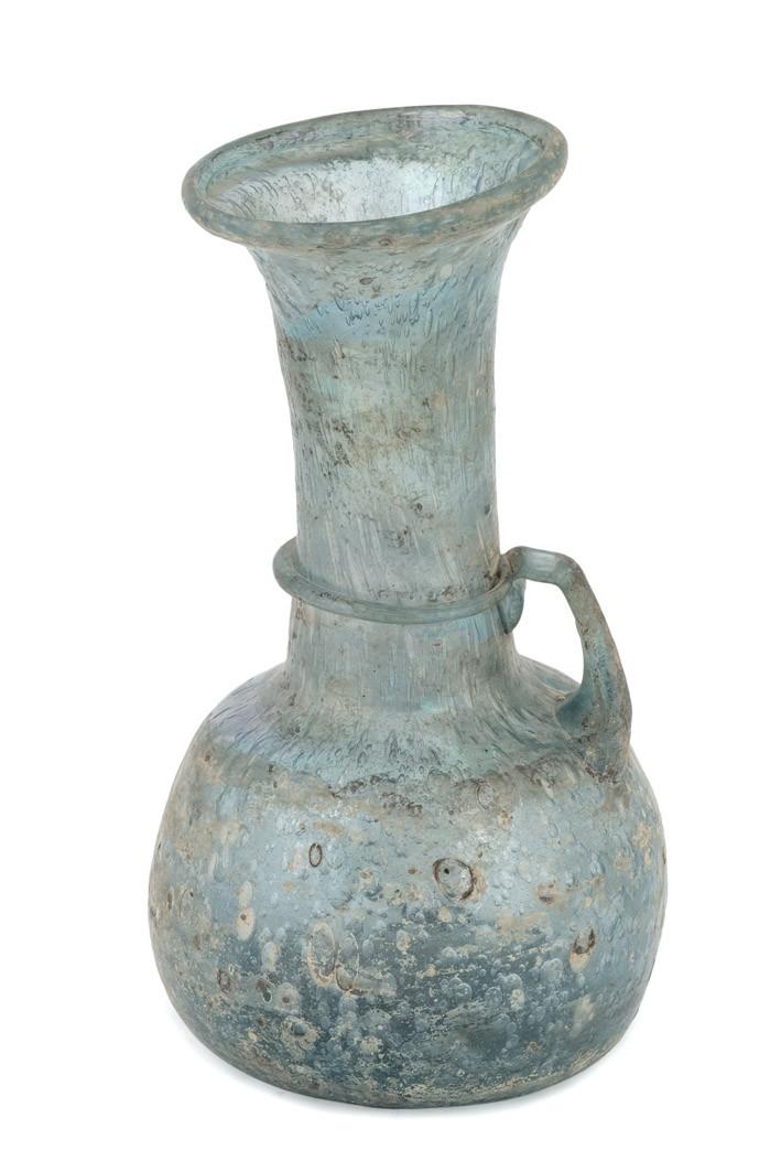 Botella de vidrio romano S. III-IV d.C.