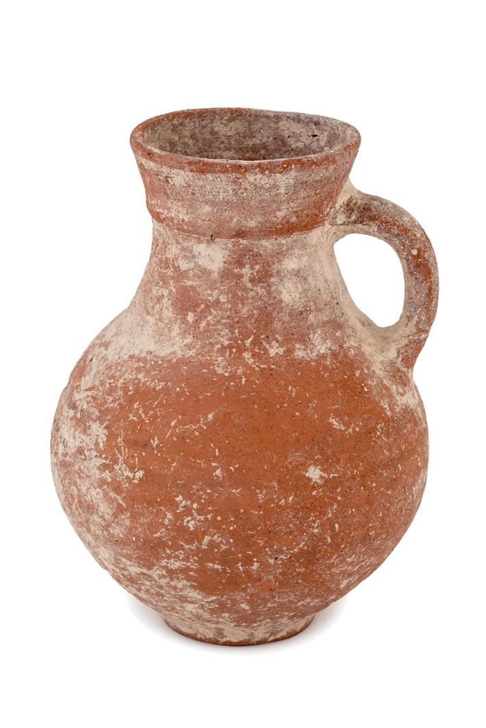 Jarra de vino de terracota rojiza 1000-586 a.C.