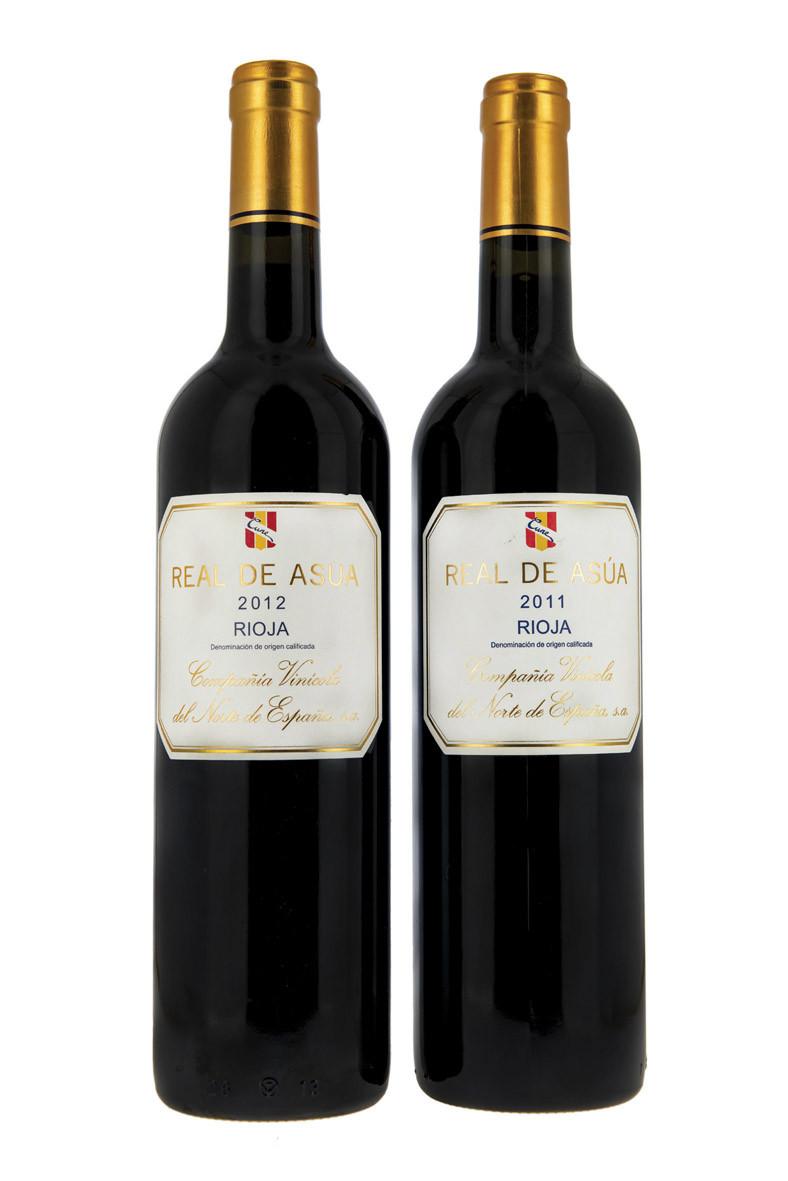 10 bottles of CVNE Real de Asnúa 2011 and 2012