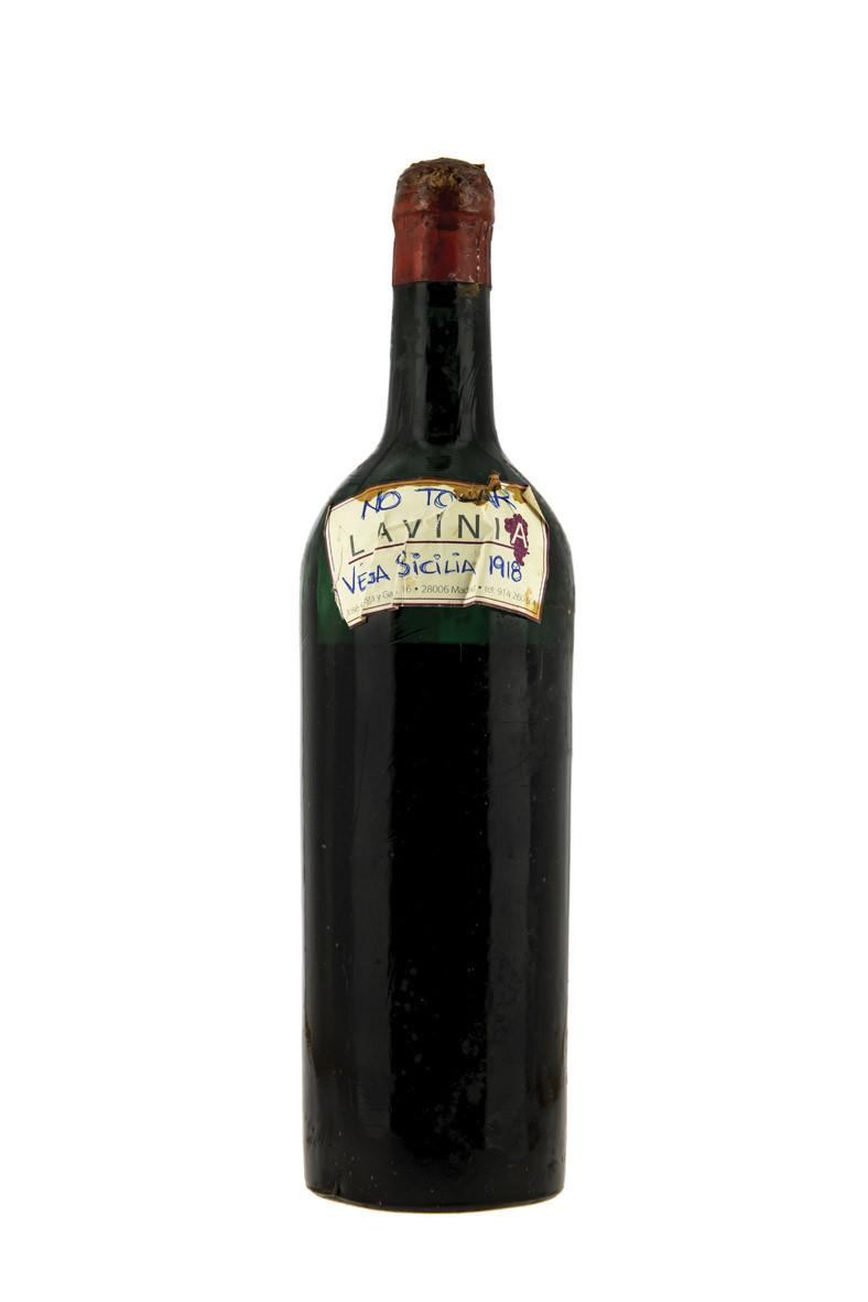 Botella de Vega Sicilia, 1918