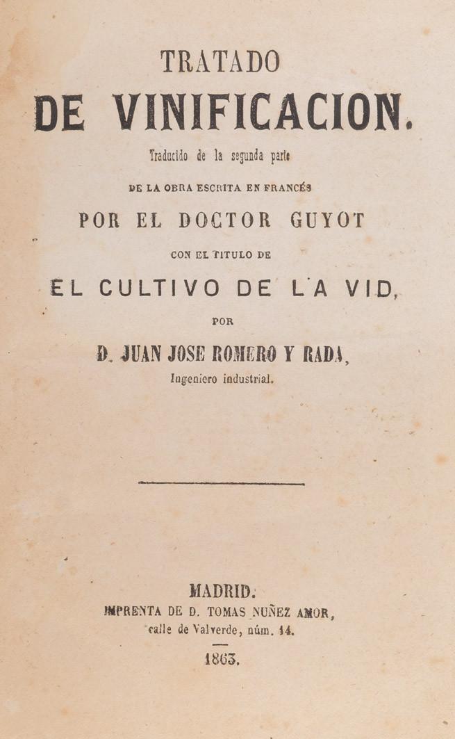 Romero and Rada. The cultivation of the vine