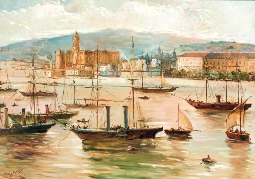 Antonio Muñoz Degrain. Vista de Málaga