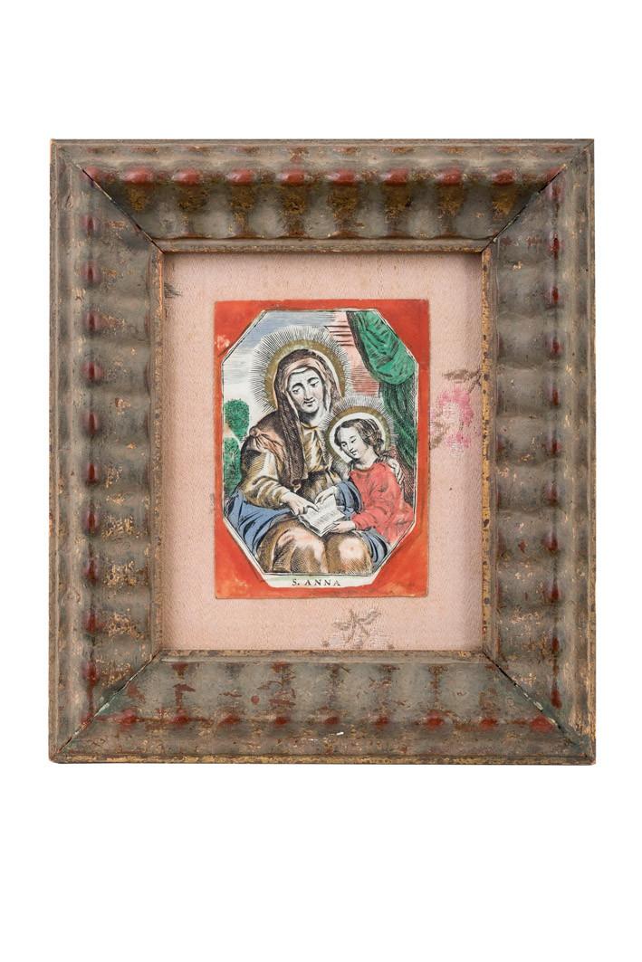 Saint Anne, 18th C. miniature