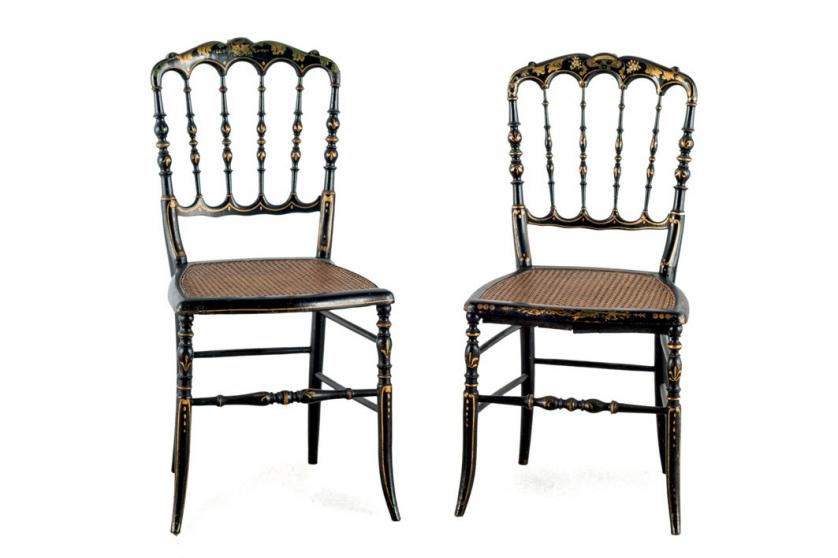 A pair of Spanish chairs, Late 19th C.