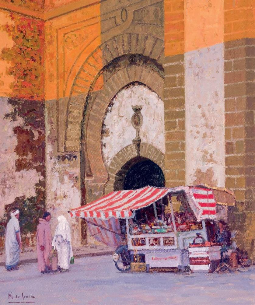 Manuel de Gracia. Puerta amurallada, Marruecos
