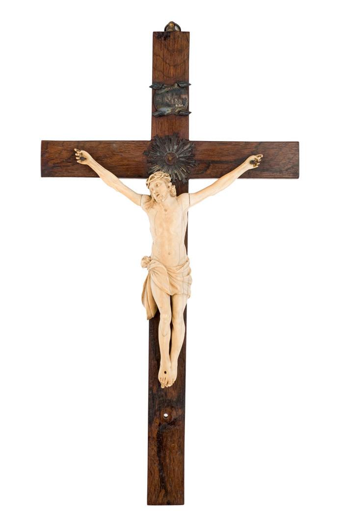 Escuela Italiana S. XIX. Cristo en la cruz