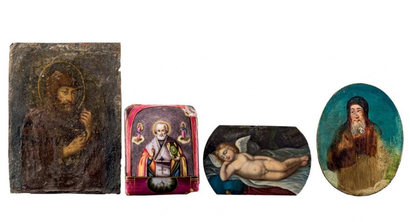 Cuatro miniaturas religiosas