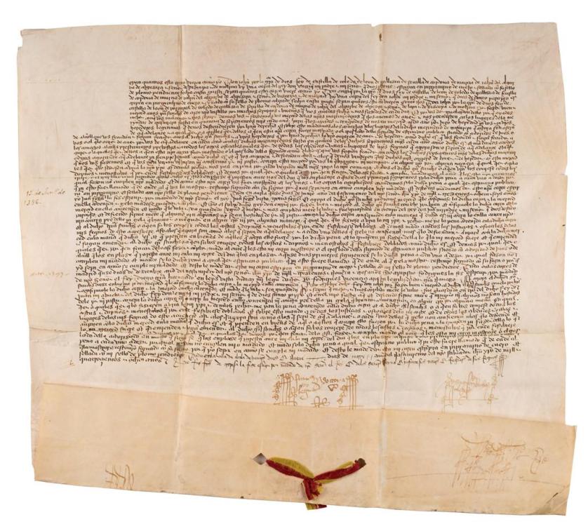 Manuscrito sobre pergamino. 1408.