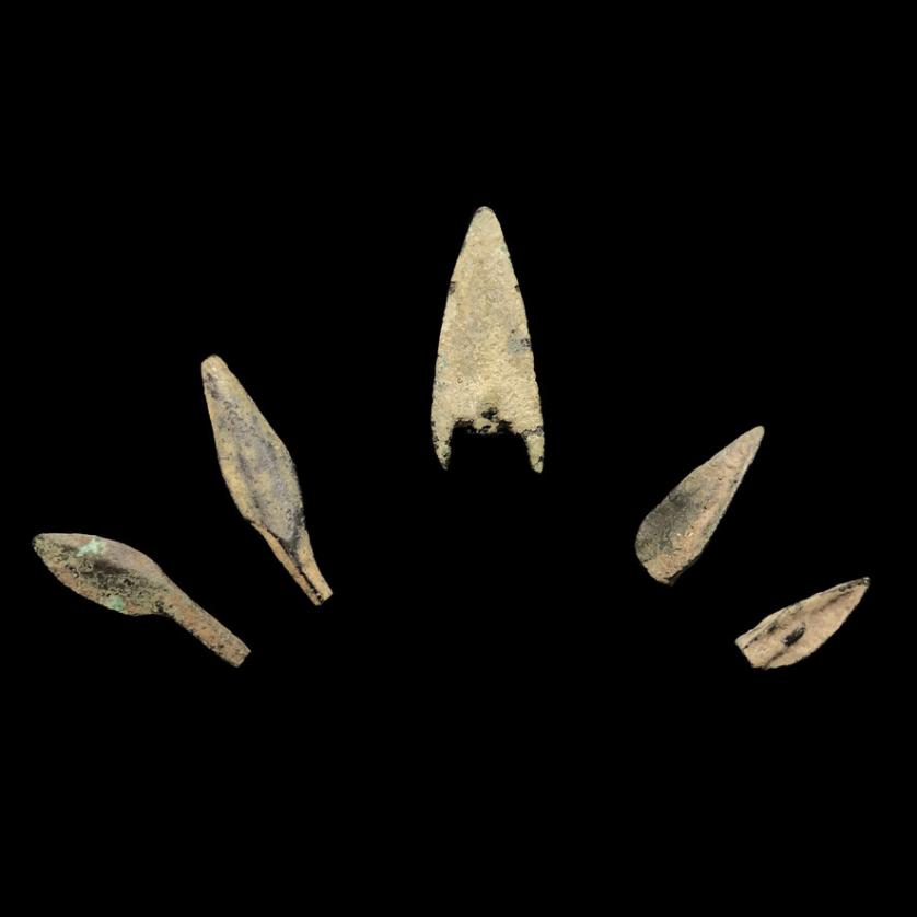 Set de puntas de flechas romanas, 1000 a.C.-200 C