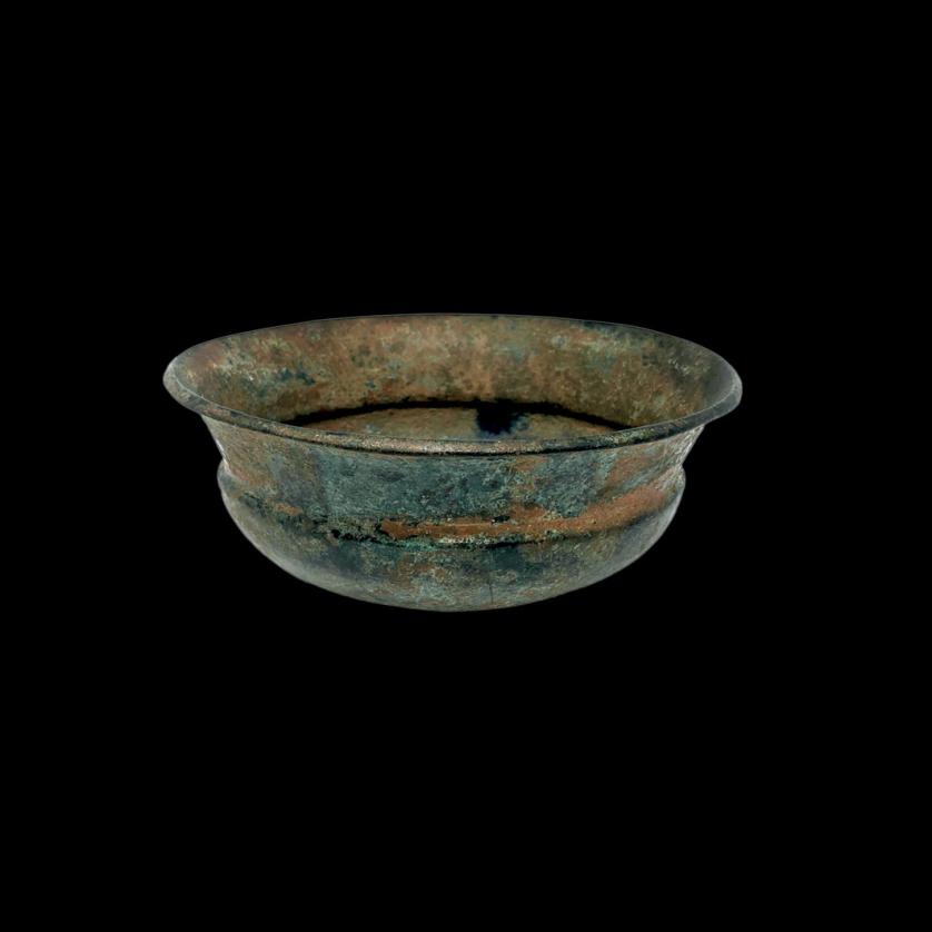 Cuenco romano de bronce, 200-400 d.C