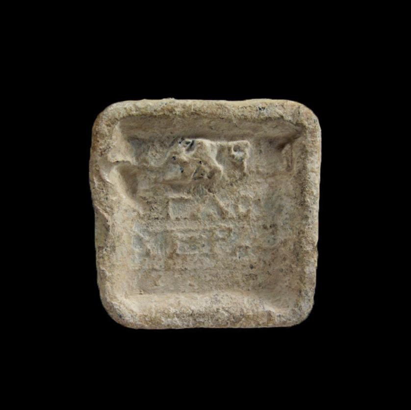 Peso romano de plomo con inscripción ca 100 a.C