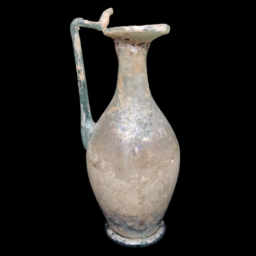 Jarra romana de vidrio, 300 d.C.
