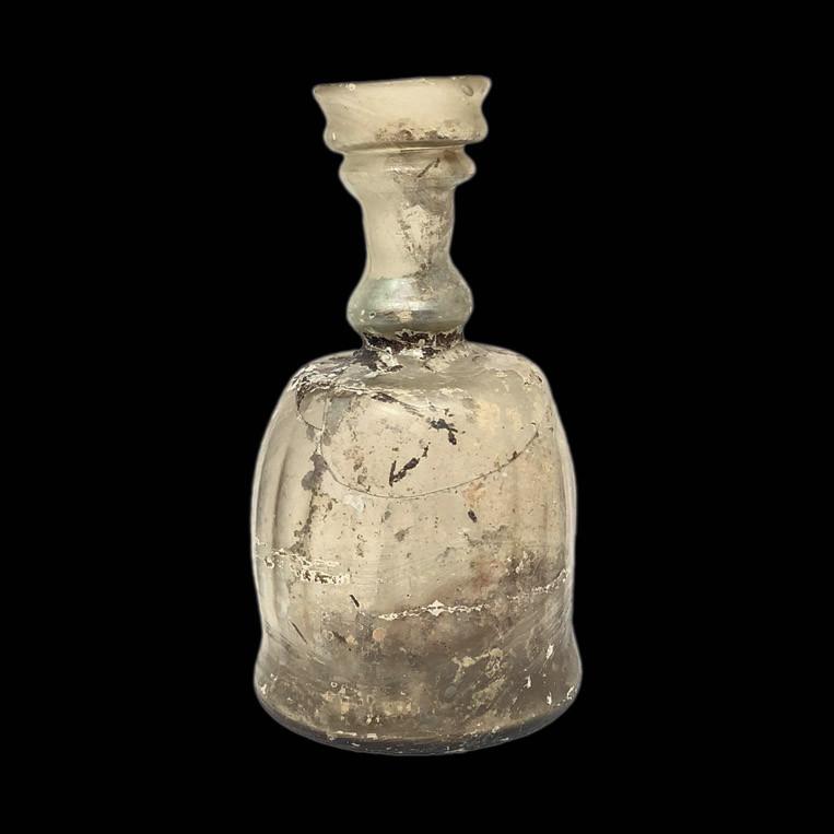 Botella romana de vidrio, S. IV - V d.C