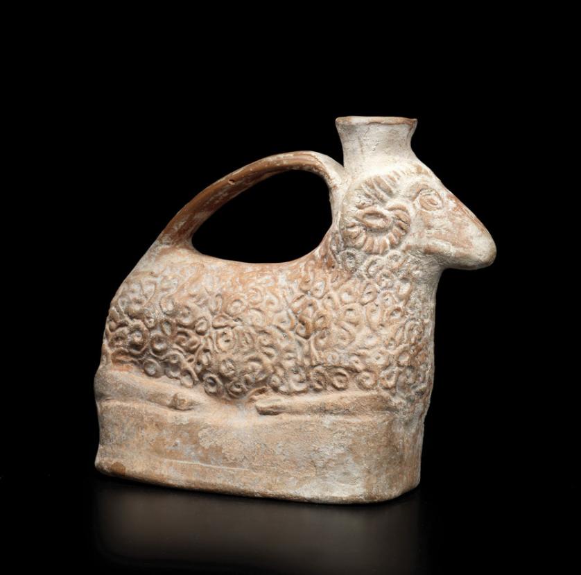 Askos romano de cerámica, 300 d.C