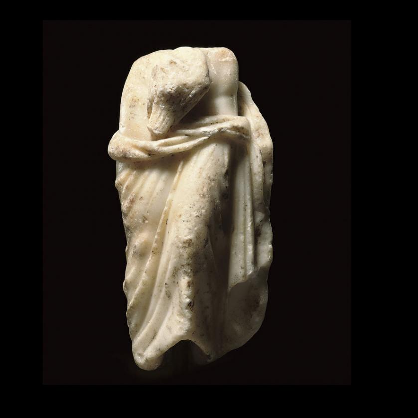 Figura romana de mármol de Leda y el cisne