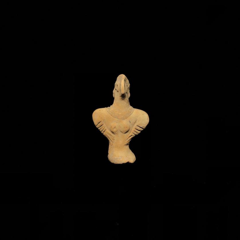 Escultura siro-hitita de terracota de figura
