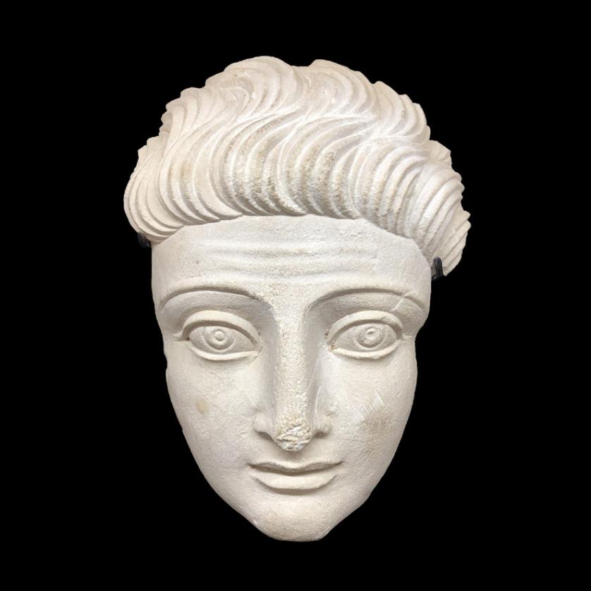 Escultura de Palmira rostro masculino