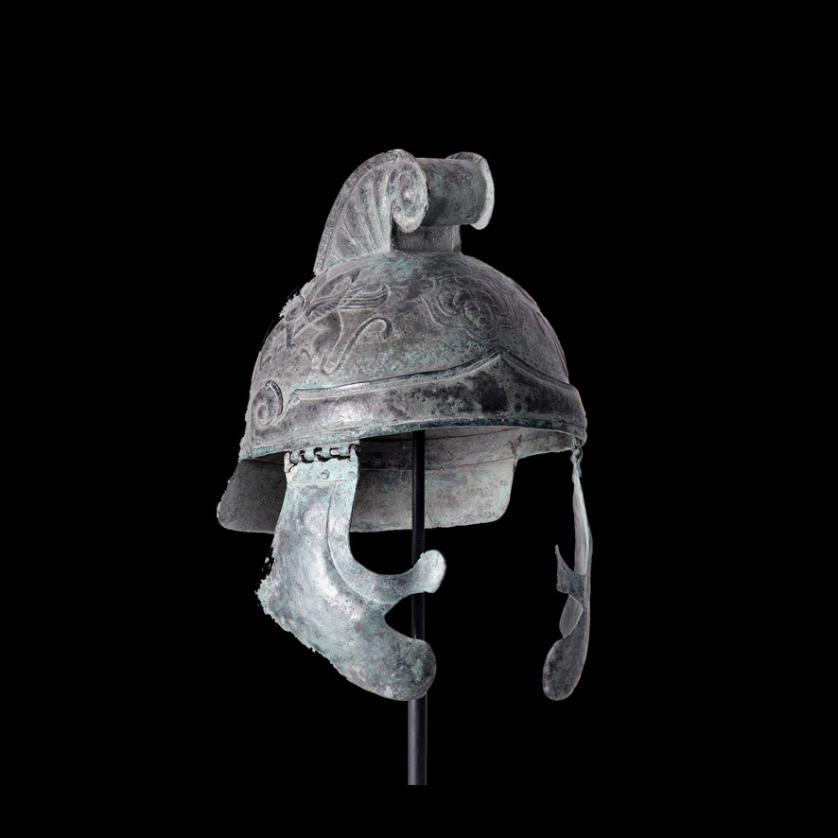 Hellenistic bronze helmet