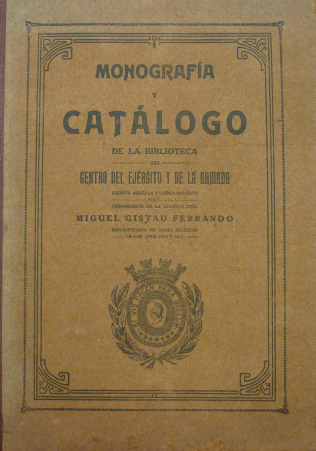 Catálogo de la biblioteca del Ejército