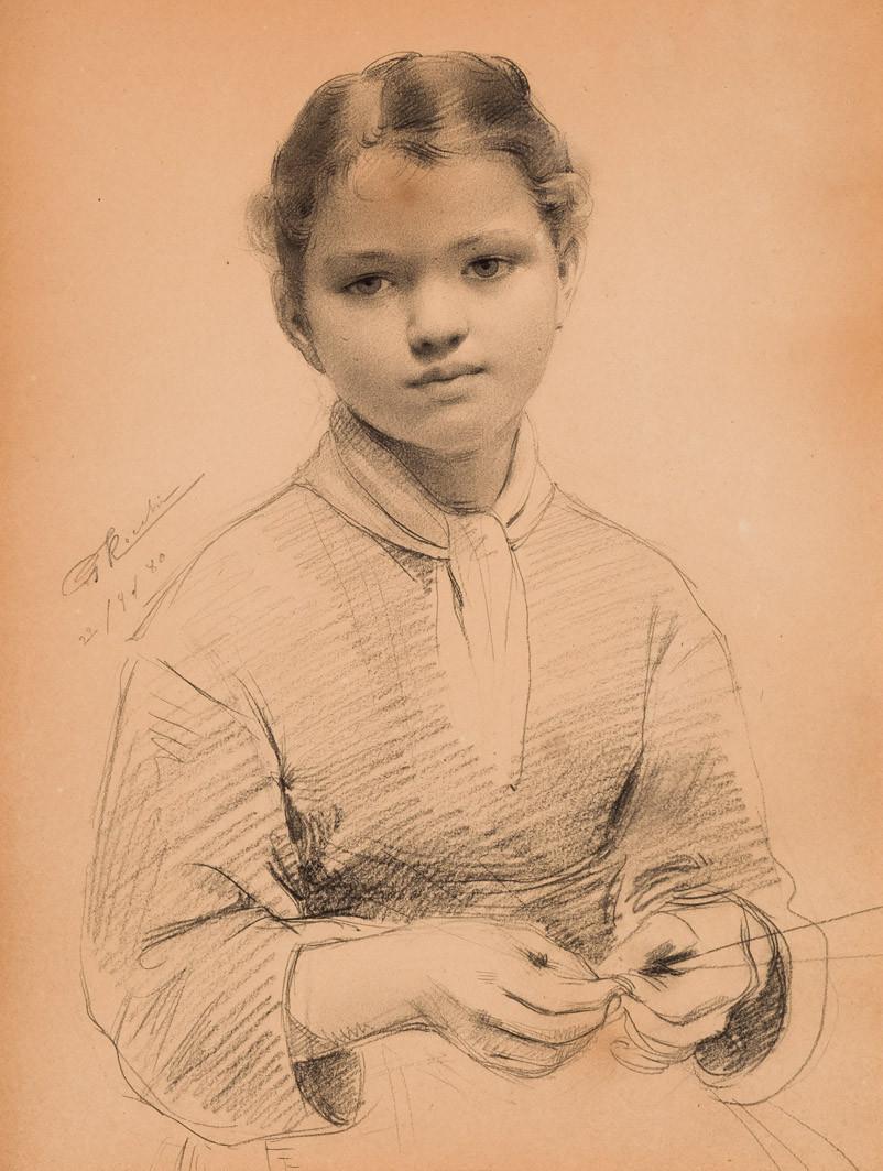 Esuela Inglesa S. XIX. Retrato de niña