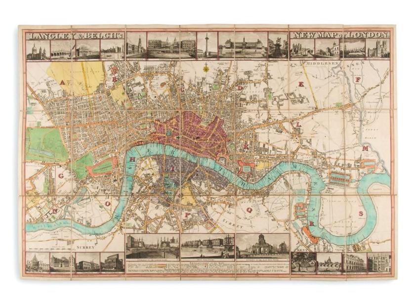 Langley & Belch&#39;s. New Map of London