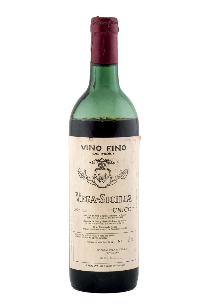 Una botella Vega Sicilia Único 1964