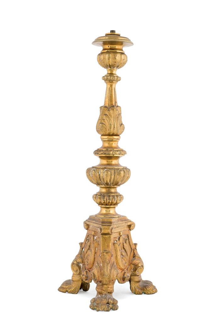 Stick candle. Baroque style. 19th Century