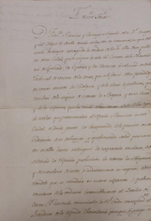 Orden firmada por Pedro de Acuña