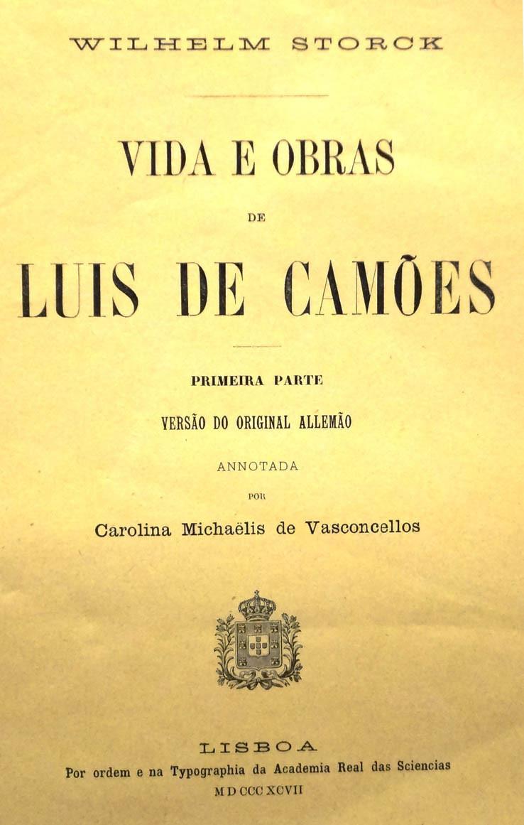 Storck. Vida e obras de Luis de Camoes