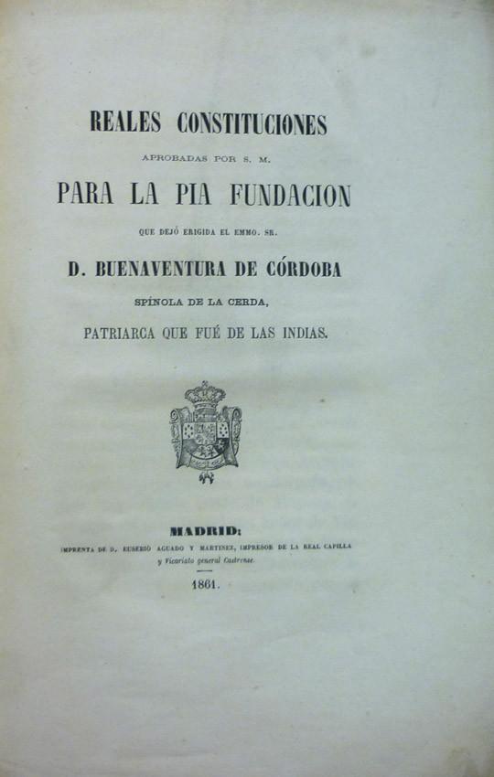 Reales constituciones... Córdoba