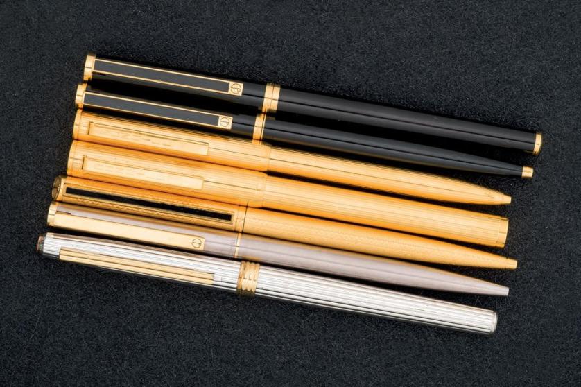 Seven Dunhill writing instruments