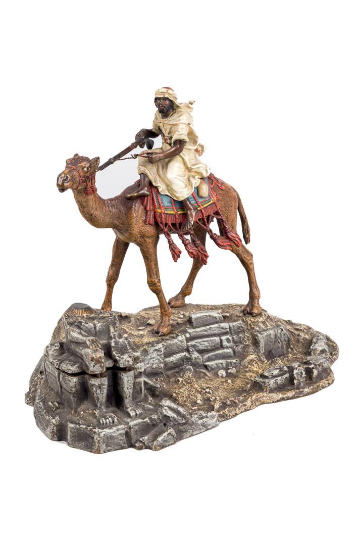 Franz Xavier Bergman. Bedouin on a camel